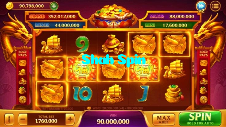 Shah Spin casino presented on mobile device in Pakistan with slots and live games